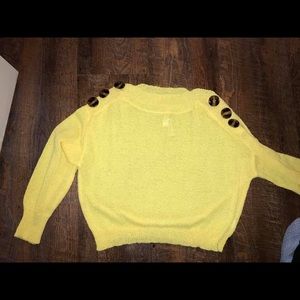 NWT yellow sweater